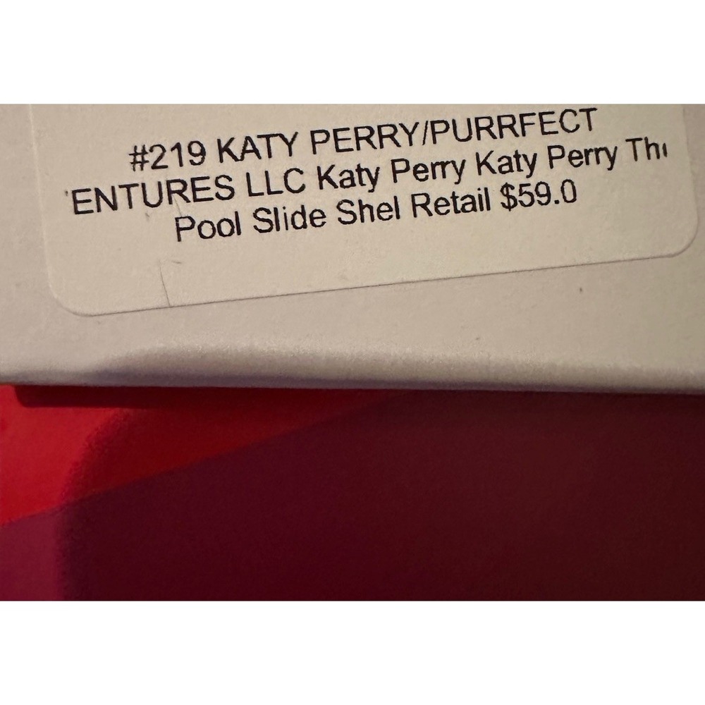 Katy Perry The Pool Slide Shell Black Sandals Women's Size 6 Gold Accent - Picture 5 of 6